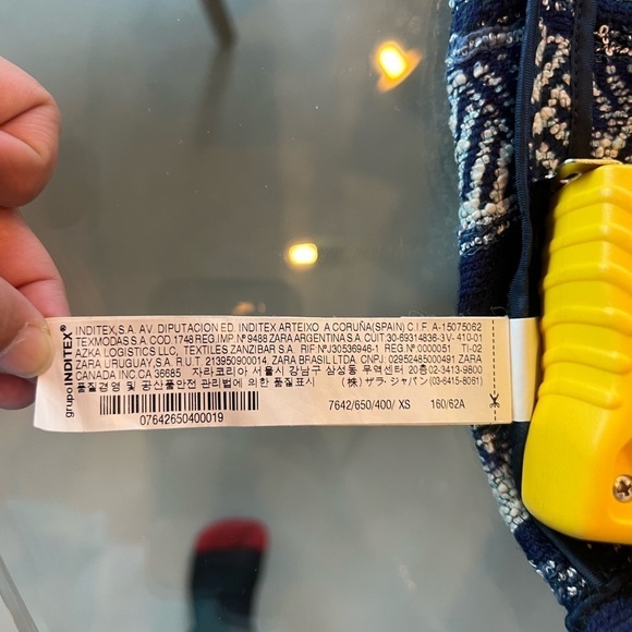 Zara Blue Pattern Mini Skirt - Picture 14 of 14